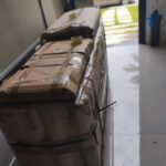 Móveis embalados e identificados prontos para a mudança RJ para SP